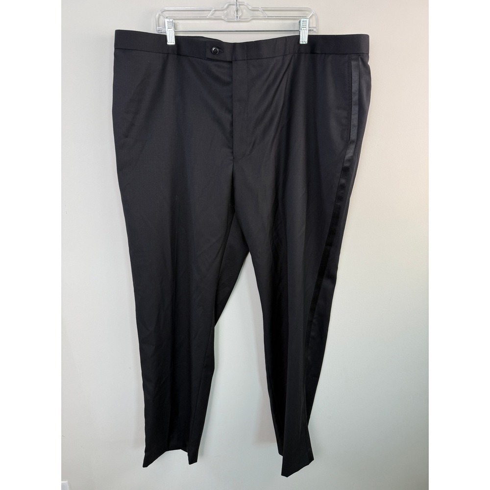 Michael Kors Tuxedo Pants Men's 46W x 32L Black Stretch Classic Fit Wool Blend